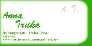 anna truka business card